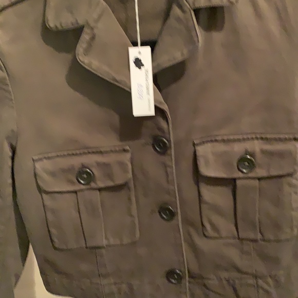 NWT James Perse, crop jacket,  size 3, Army green - Picture 3 of 5